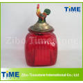 Big Colored Wide Mouth Glass Storage Jar